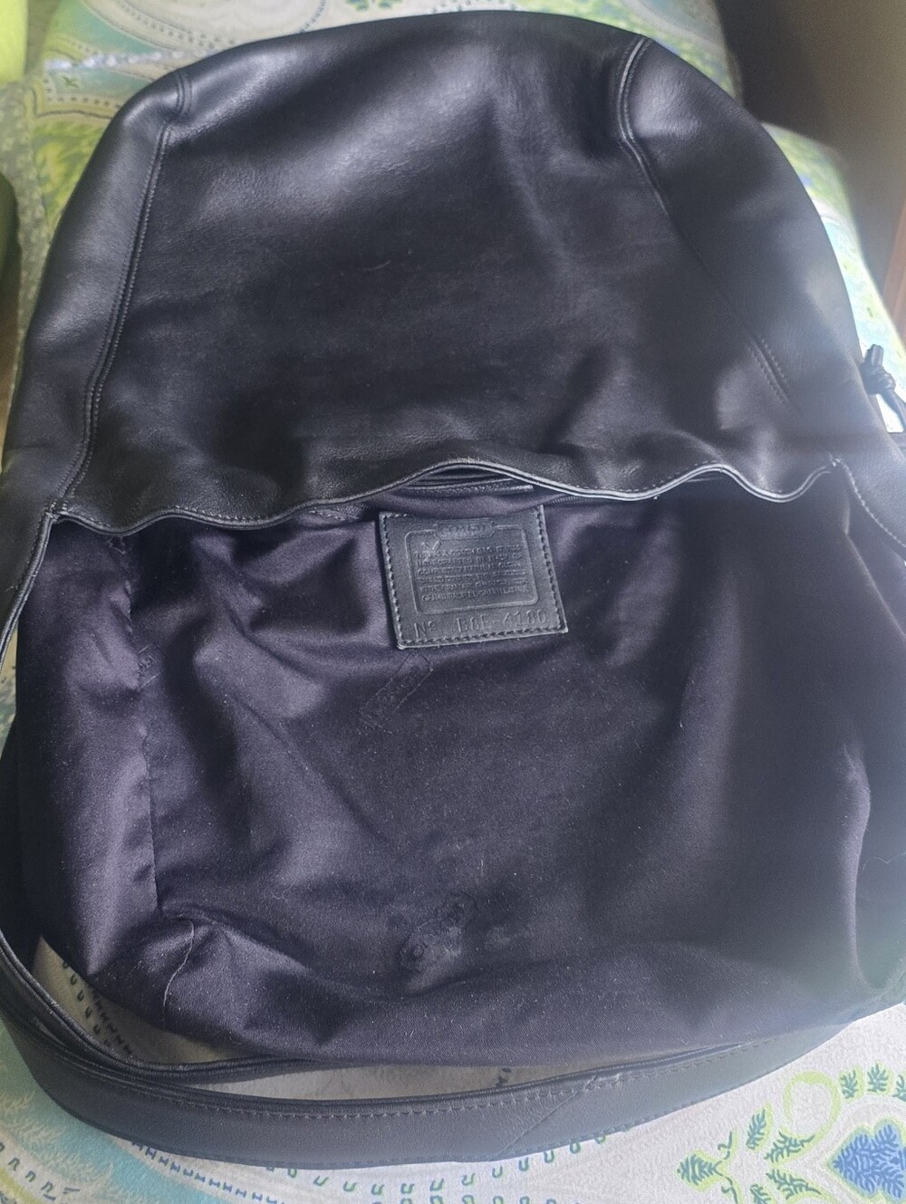 Coach Lexington 4180 Vintage 1998 Drawstring Bucket Bag Y2K Black Leather Italy - Picture 10 of 15
